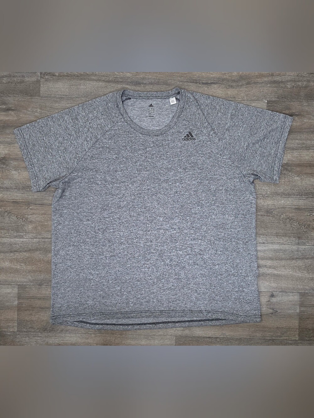 Adidas Men’s Climalite Heather Gray Athletic Crew Neck Shirt-Size 2XL